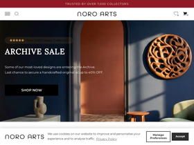 Noro Arts homepage screenshot