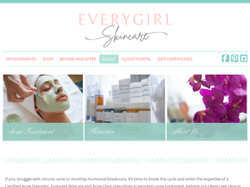 everygirlskincare.com homepage screenshot