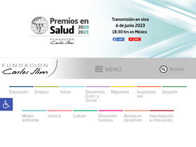 'fundacioncarlosslim.org' screenshot