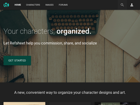 'refsheet.net' screenshot