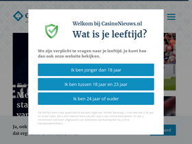 'casinonieuws.nl' screenshot