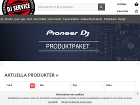 'djservice.se' screenshot