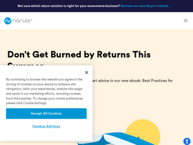 'narvar.com' screenshot