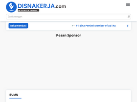 'disnakerja.com' screenshot