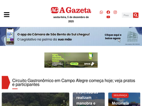 'gazetasbs.com.br' screenshot