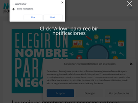 'nombresparanegocios.org' screenshot