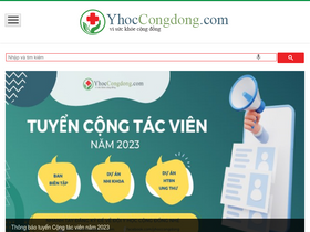 'yhoccongdong.com' screenshot