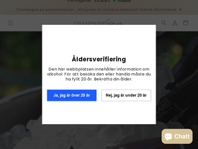 champagnestories.se homepage screenshot