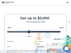 'rivervalleyloans.com' screenshot