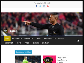 'proreferees.com' screenshot