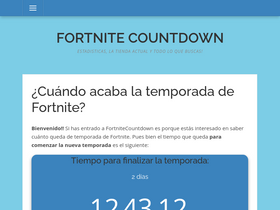 'fortnitecountdown.com' screenshot