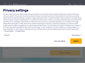 'lufthansa.com' screenshot