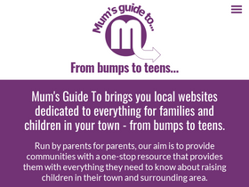 'mumsguideto.co.uk' screenshot