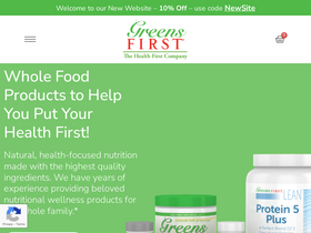 greensfirst.com homepage screenshot