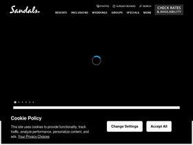 'sandals.com' screenshot