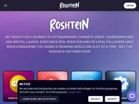 'roshtein.com' screenshot