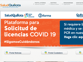 'saludquillota.cl' screenshot