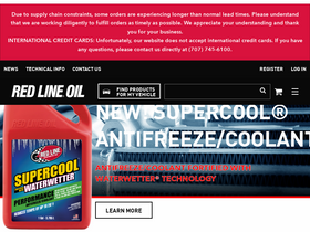 'redlineoil.com' screenshot