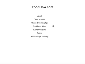 'foodhow.com' screenshot