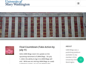 'umwblogs.org' screenshot