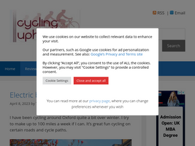 'cyclinguphill.com' screenshot