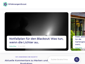 'erfahrungenscout.de' screenshot