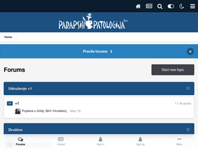 'parapsihopatologija.com' screenshot
