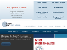'richlandcountysc.gov' screenshot