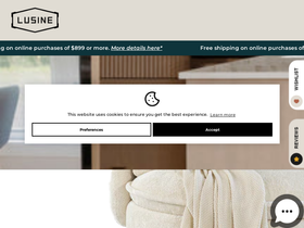LUSINE website screenshot