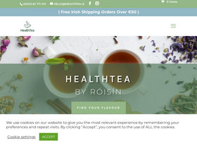 healthtea.ie website screenshot