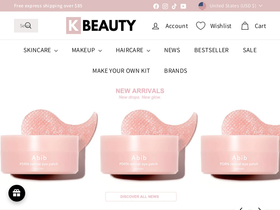 KOREANBEAUTY.PL homepage screenshot