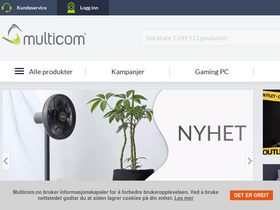 'multicom.no' screenshot
