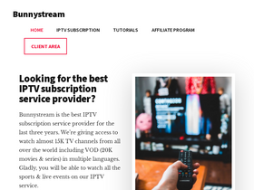 'bunnystream.com' screenshot