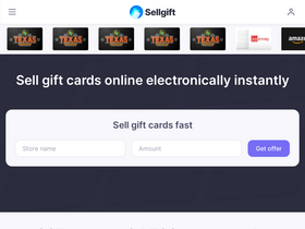 'sellgift.cards' screenshot