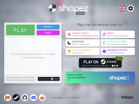 'shapez.io' screenshot