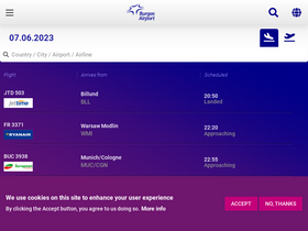 'burgas-airport.bg' screenshot