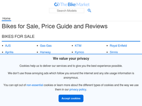 'thebikemarket.co.uk' screenshot