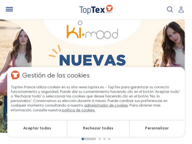 'toptex.es' screenshot