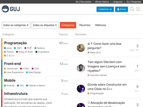 'guj.com.br' screenshot