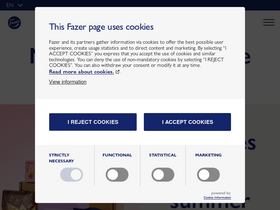 'fazer.com' screenshot