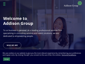 'addisongroup.com' screenshot