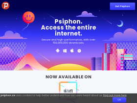 'psiphon.ca' screenshot