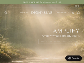 dionysias.com homepage screenshot