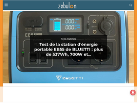 'zebulon.fr' screenshot