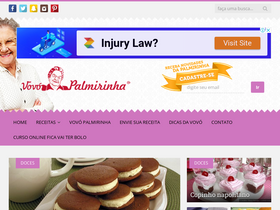 'vovopalmirinha.com.br' screenshot