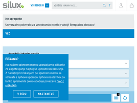 'silux.si' screenshot