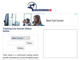 'trackcourier.in' screenshot