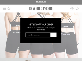 beagoodperson.com homepage screenshot