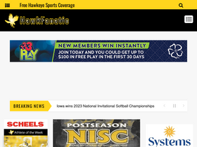 'hawkfanatic.com' screenshot