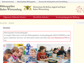 'bildungsplaene-bw.de' screenshot
